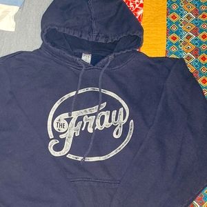 Mens Fray Hoodie Large